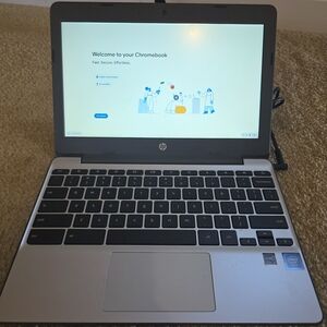 HP Chromebook V-000-nr- Gray and Black